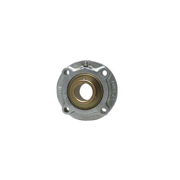 Ami Bearings SINGLE ROW BALL BEARING, 40MM ZINC WIDE SET SCREW NICKEL PILOTED FLANGE CART UCFCS208NPMZ2 - main